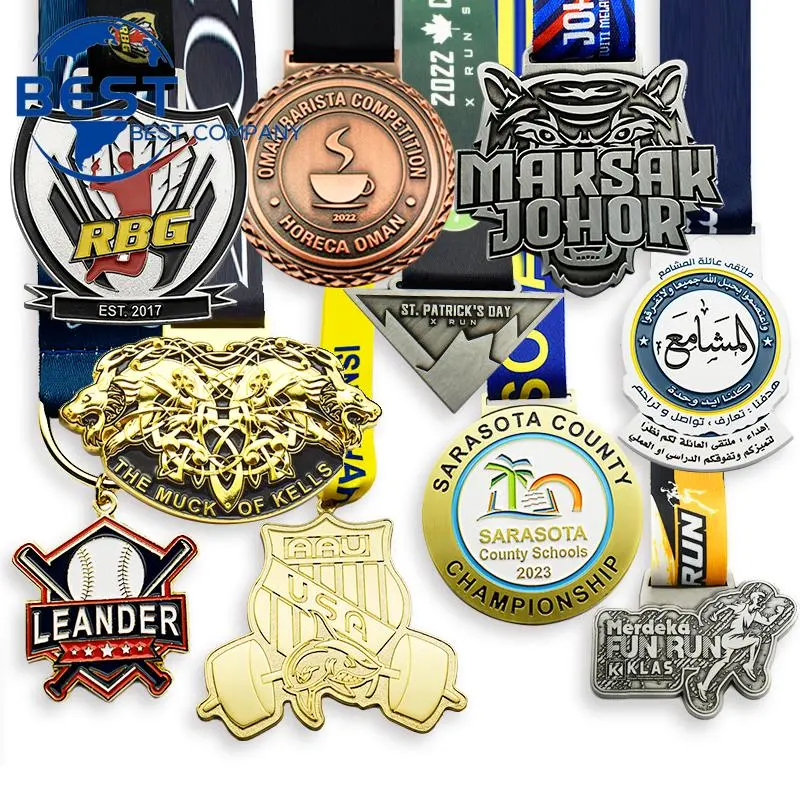Custom Design Sport Competition Race Finisher Metal Medal