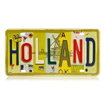 Placas de carros de souvenirs da Holanda de venda imperdível