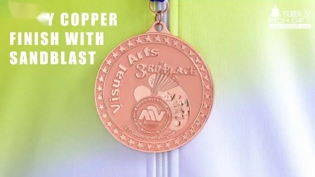 Medalhas e troféus de corrida de metal personalizados/troféu de medalha de prêmio esportivo