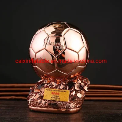 Troféu de metal personalizado do fabricante Troféus da copa do mundo de futebol