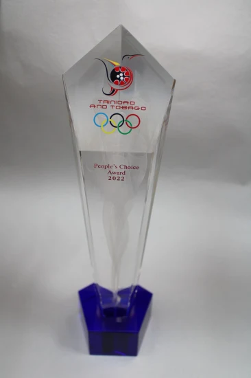 Catálogo de Prêmios de Design Personalizado do Fabricante Troféu de Cristal para Presentes de Prêmios de Esporte Escolar Corporativo