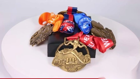Venda imperdível Custom Metal Bodybuilding Gymnastics Powerlifting Running Marathon Sports Cups Trophies Gold Champions Winner Awards Medal